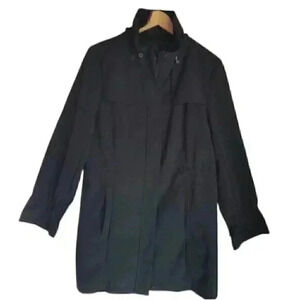 Calvin Klein Mock Neck Windbreaker Long Jacket L